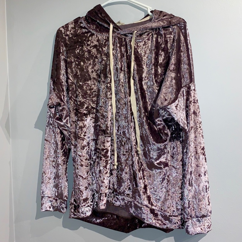 Purple Velvet Hoodie